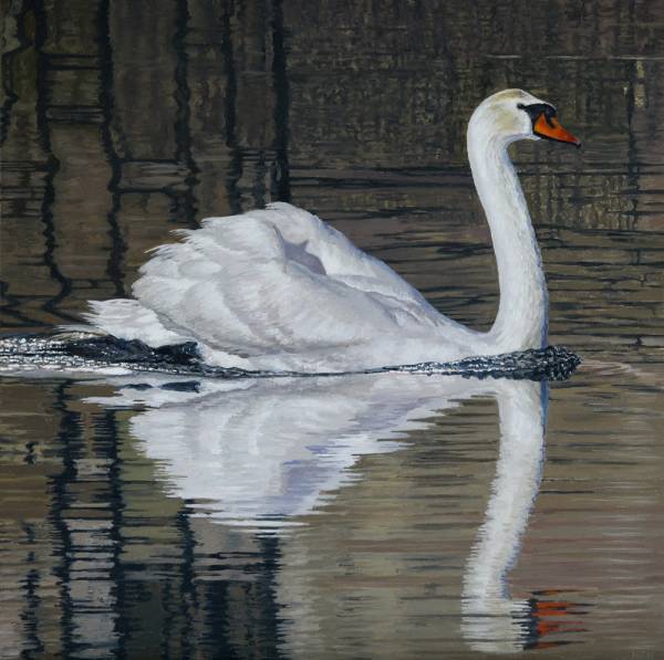 - Oil on Board, Painting by Nick J Williams, measuring 21 x 21 cm (H x W) framed at 36 x 36 cm £1090